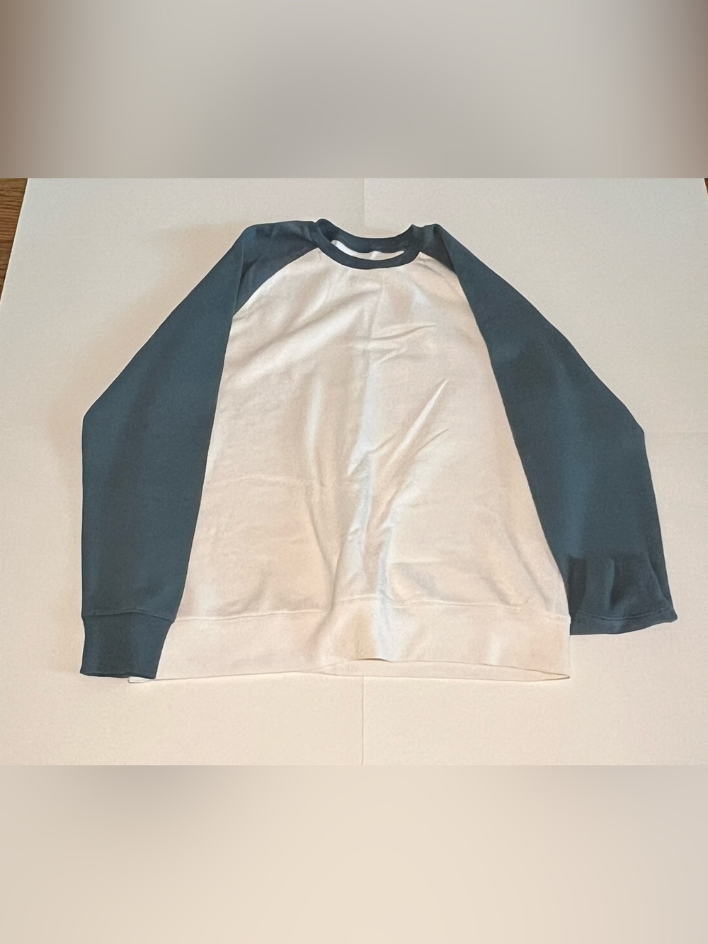 Goodfellow & Co Two-Tone Crewneck Sweater - White & Dark Blue